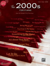 The 2000s piano sheet music cover